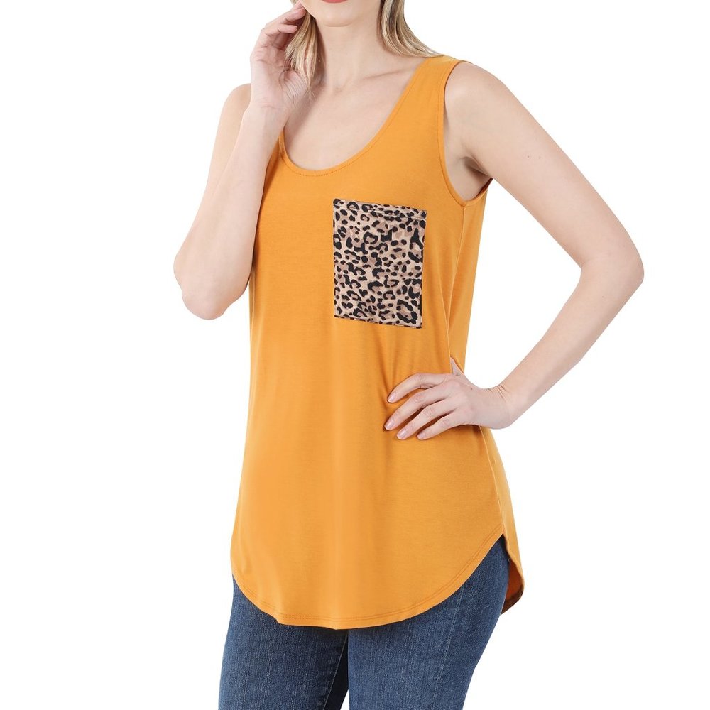 Leopard Pocket Tank